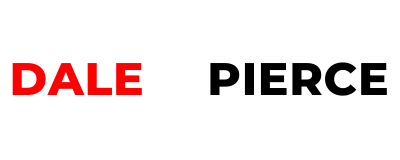 Logo of Dale K Pierce. Initials D is a red colour, K is a white colour, P is a black colour and they are in a circle with the